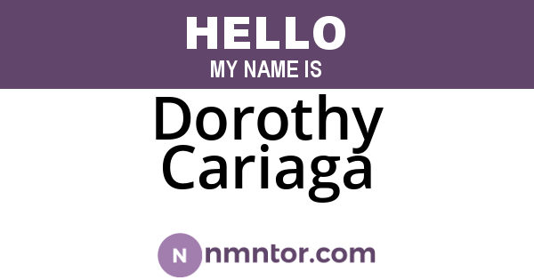 Dorothy Cariaga