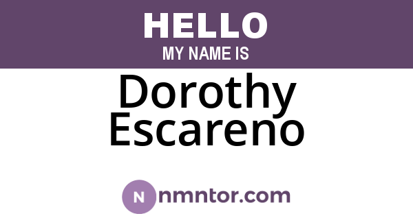 Dorothy Escareno