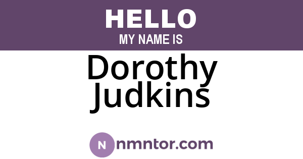 Dorothy Judkins