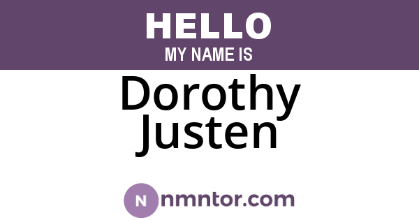 Dorothy Justen