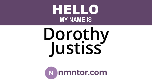 Dorothy Justiss