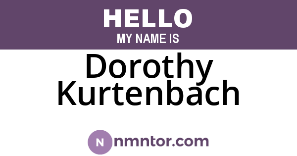Dorothy Kurtenbach
