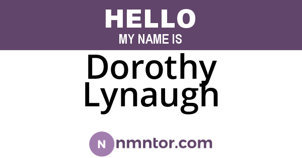 Dorothy Lynaugh