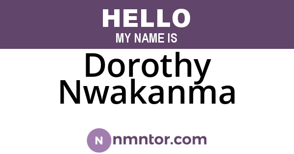 Dorothy Nwakanma
