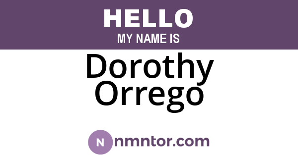 Dorothy Orrego