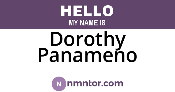 Dorothy Panameno