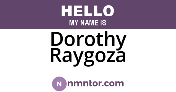 Dorothy Raygoza