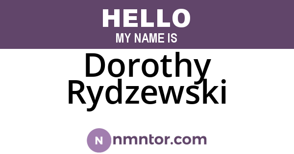 Dorothy Rydzewski