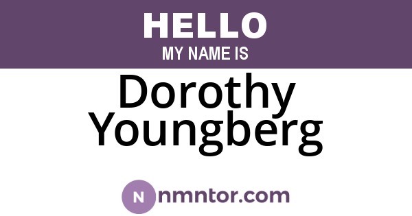 Dorothy Youngberg