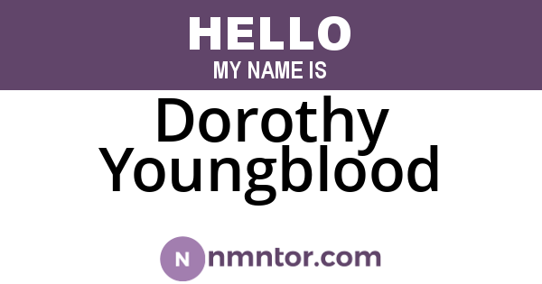 Dorothy Youngblood