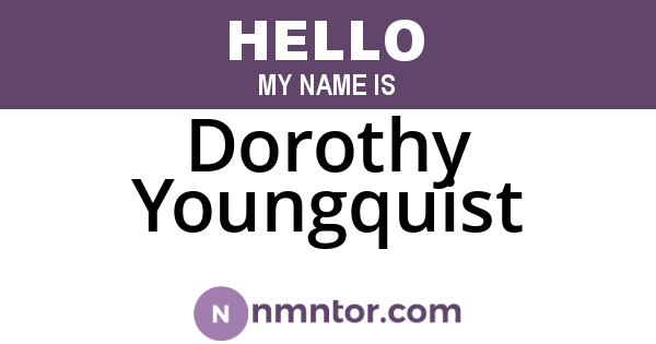 Dorothy Youngquist