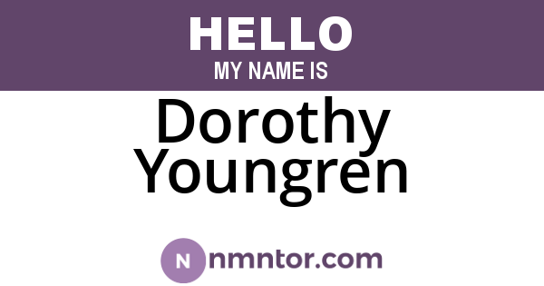 Dorothy Youngren