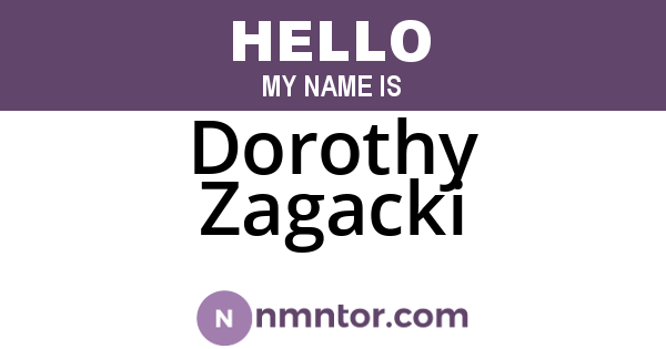 Dorothy Zagacki