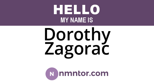 Dorothy Zagorac