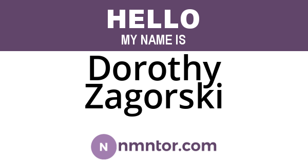 Dorothy Zagorski