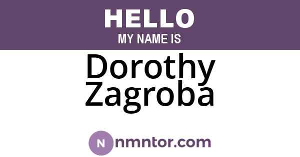 Dorothy Zagroba
