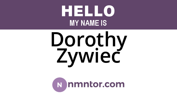 Dorothy Zywiec