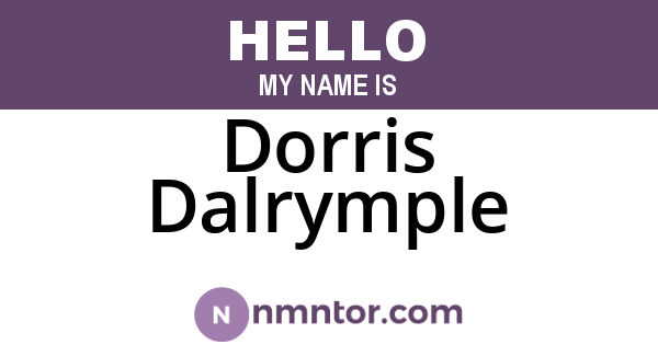 Dorris Dalrymple