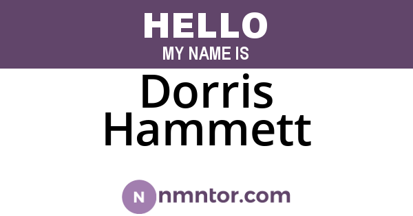 Dorris Hammett