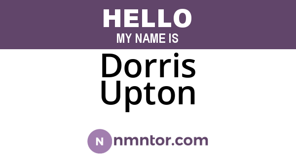 Dorris Upton