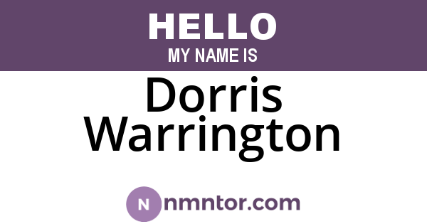 Dorris Warrington