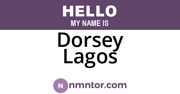 Dorsey Lagos