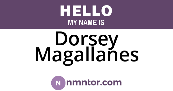 Dorsey Magallanes