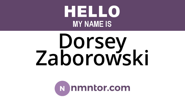 Dorsey Zaborowski