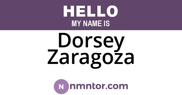 Dorsey Zaragoza