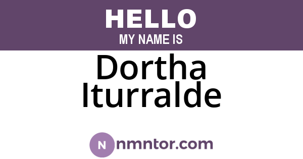 Dortha Iturralde