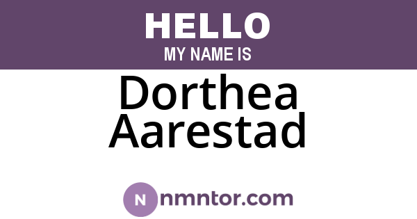 Dorthea Aarestad