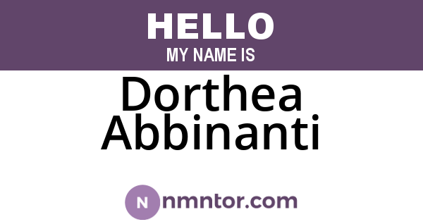 Dorthea Abbinanti