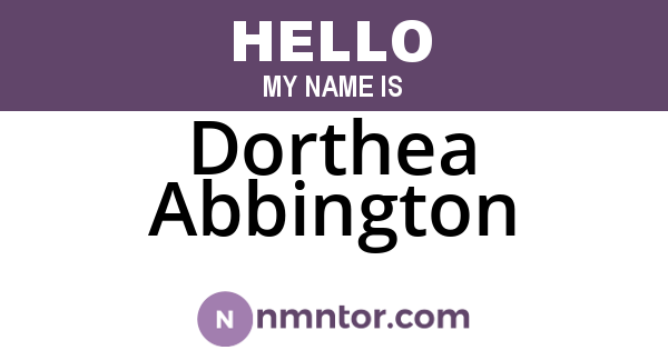 Dorthea Abbington