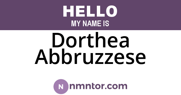 Dorthea Abbruzzese