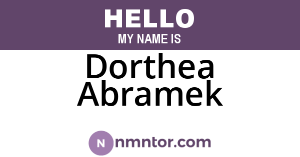 Dorthea Abramek