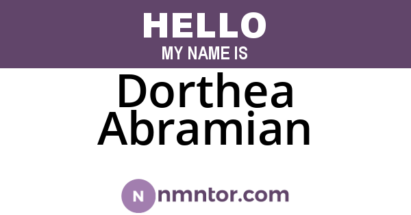 Dorthea Abramian