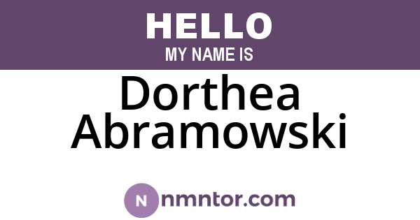 Dorthea Abramowski