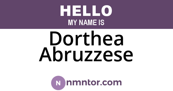 Dorthea Abruzzese
