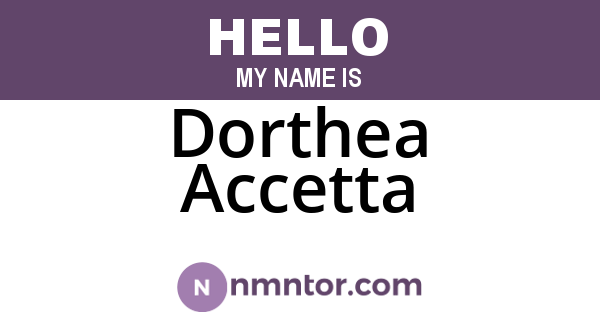 Dorthea Accetta