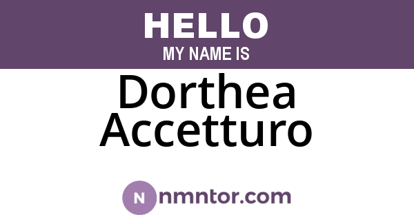 Dorthea Accetturo
