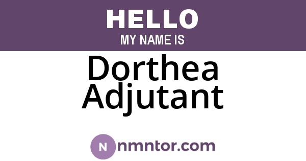 Dorthea Adjutant