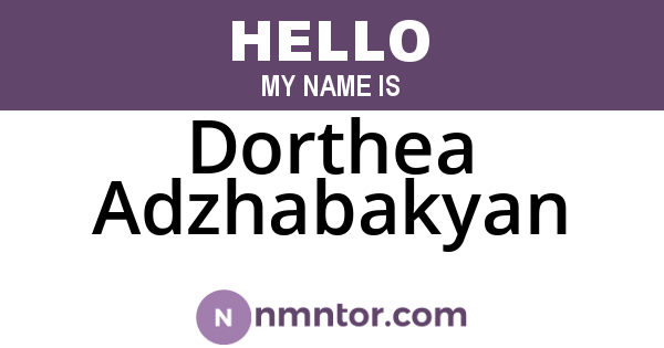 Dorthea Adzhabakyan