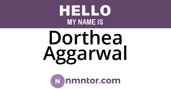 Dorthea Aggarwal