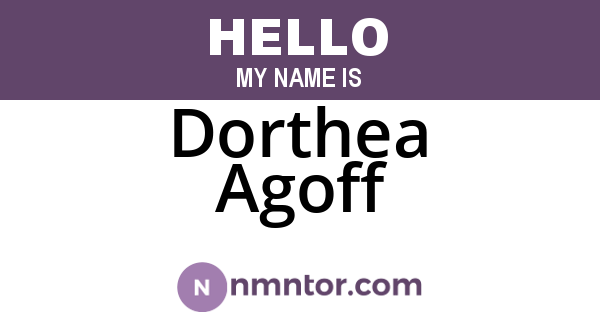 Dorthea Agoff