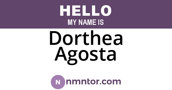Dorthea Agosta