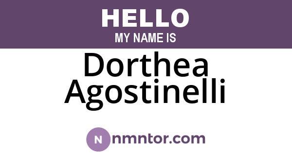 Dorthea Agostinelli