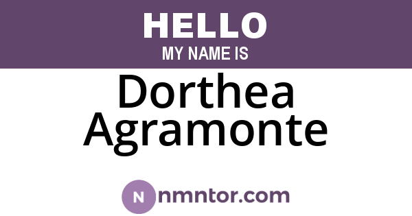 Dorthea Agramonte