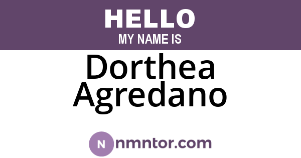 Dorthea Agredano