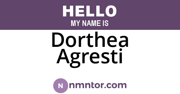 Dorthea Agresti