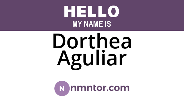 Dorthea Aguliar